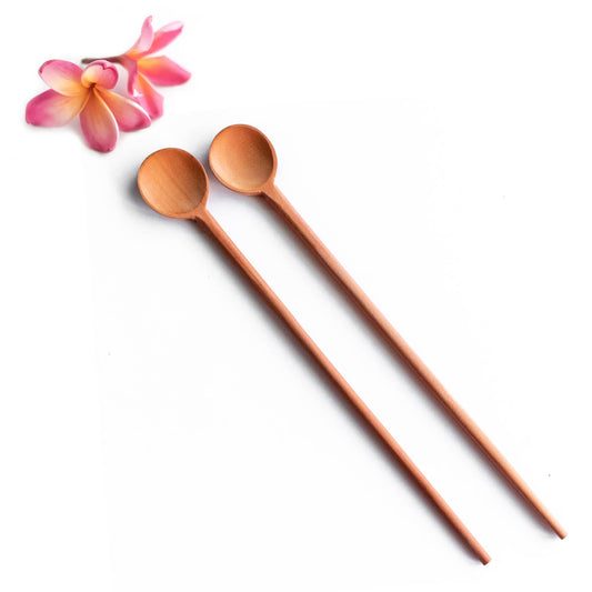 Teak Cocktail Stirring Long Wooden Spoon