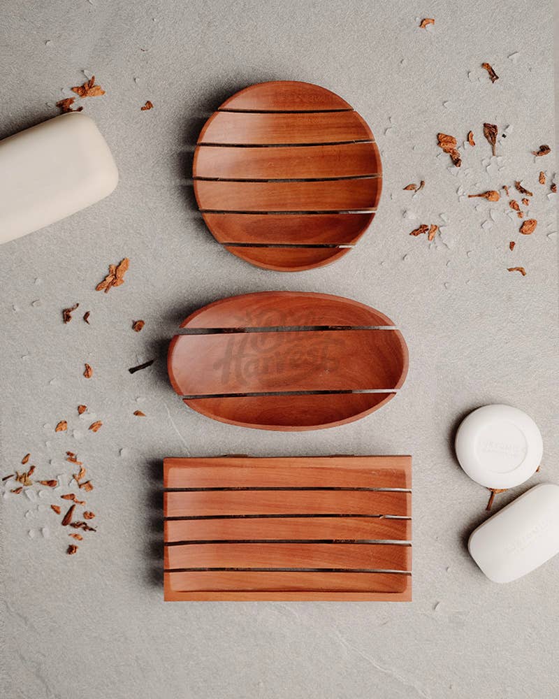 Teak Oval Soap Dish