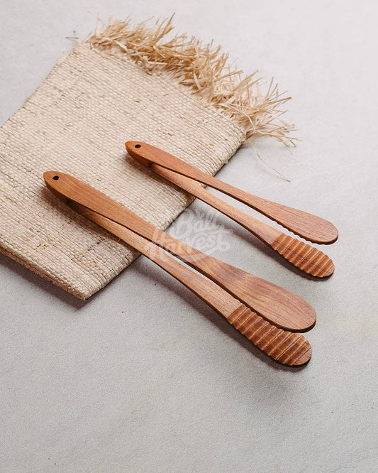 Teak Tongs