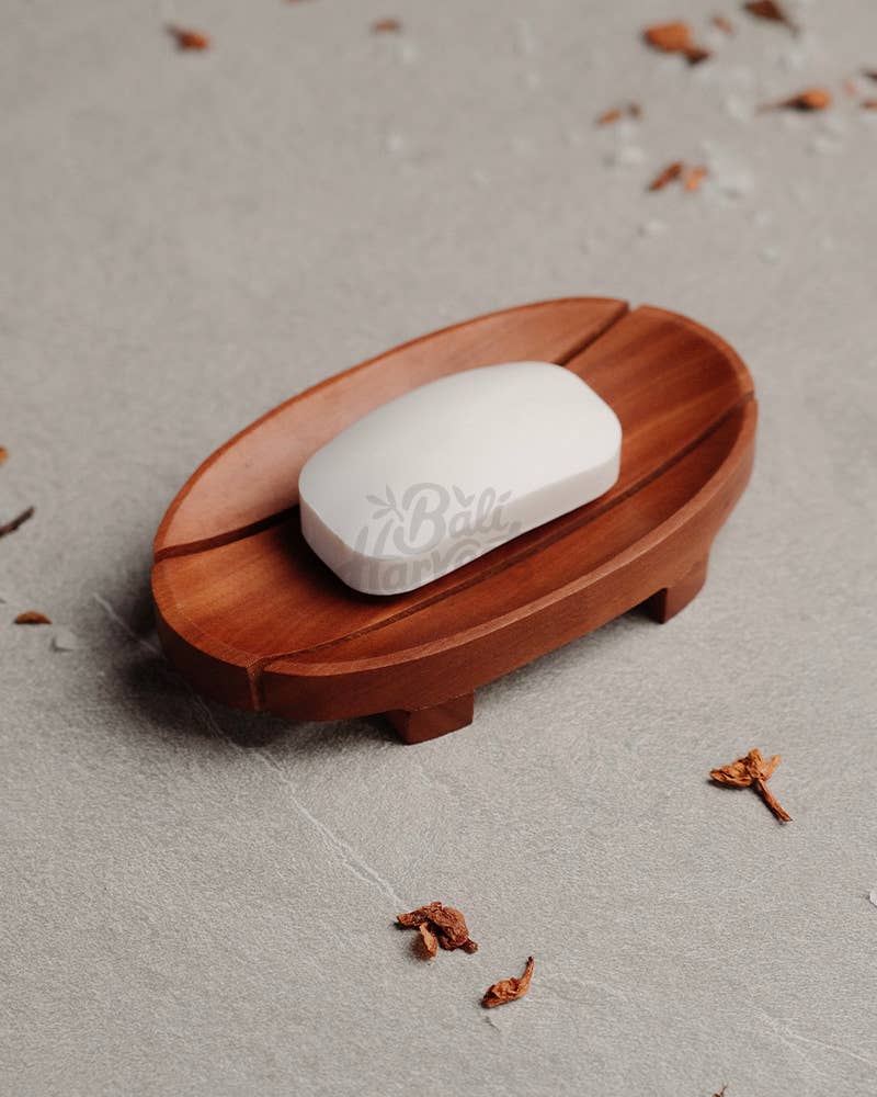 Teak Oval Soap Dish