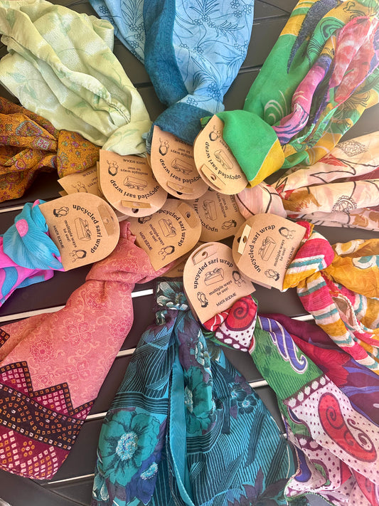 Sari Wrap ~ Fair Trade Fabric Wrapping Paper & Many Uses