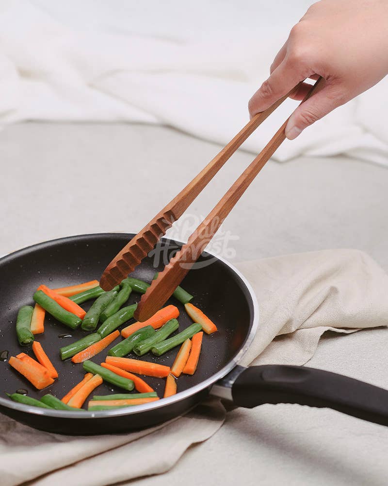Teak Tongs