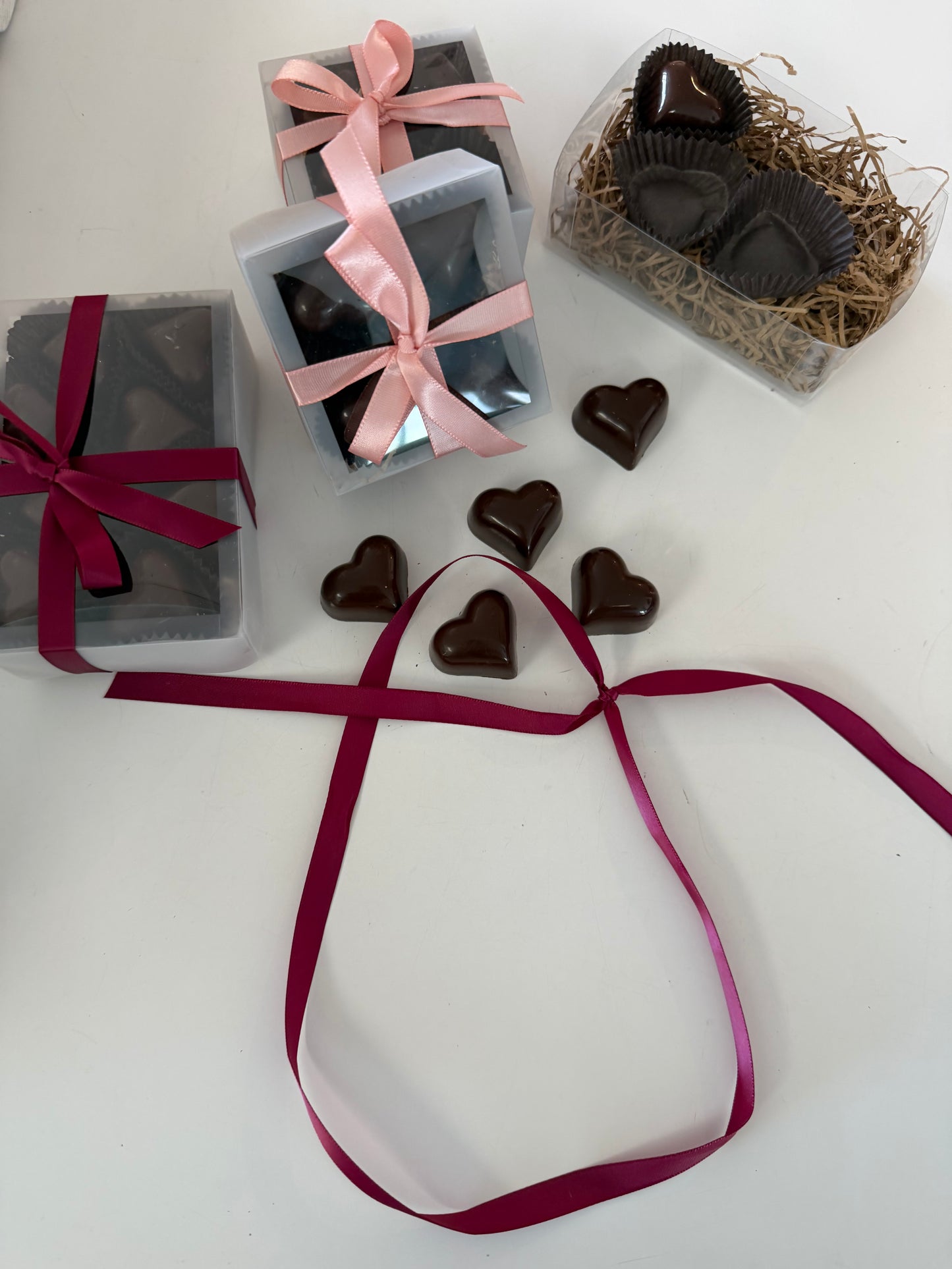 Fig Balsamic Dark Chocolate Hearts by Jessica Foster Confections
