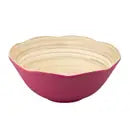 Pink Flower Bamboo Bowl