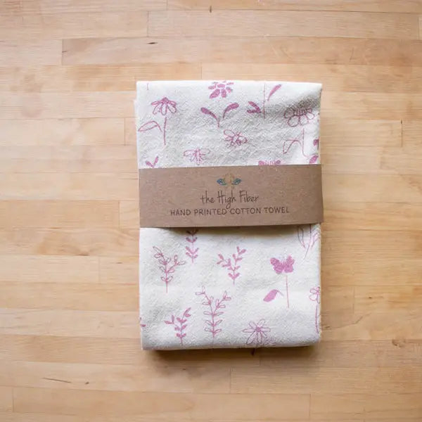 Flower Kitchen Tea Towel