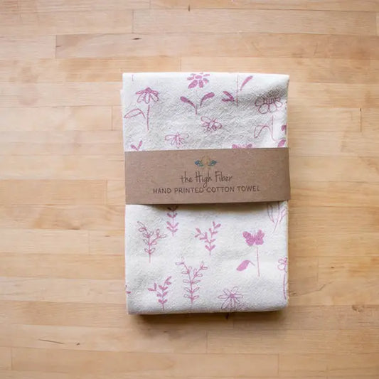 Flower Kitchen Tea Towel