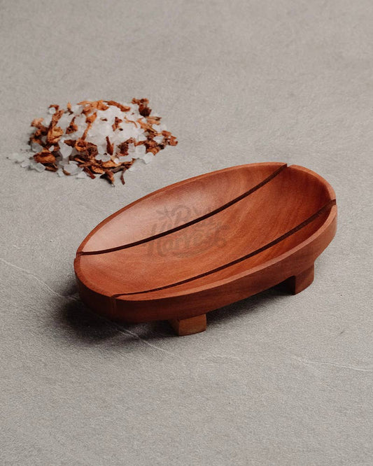 Teak Oval Soap Dish