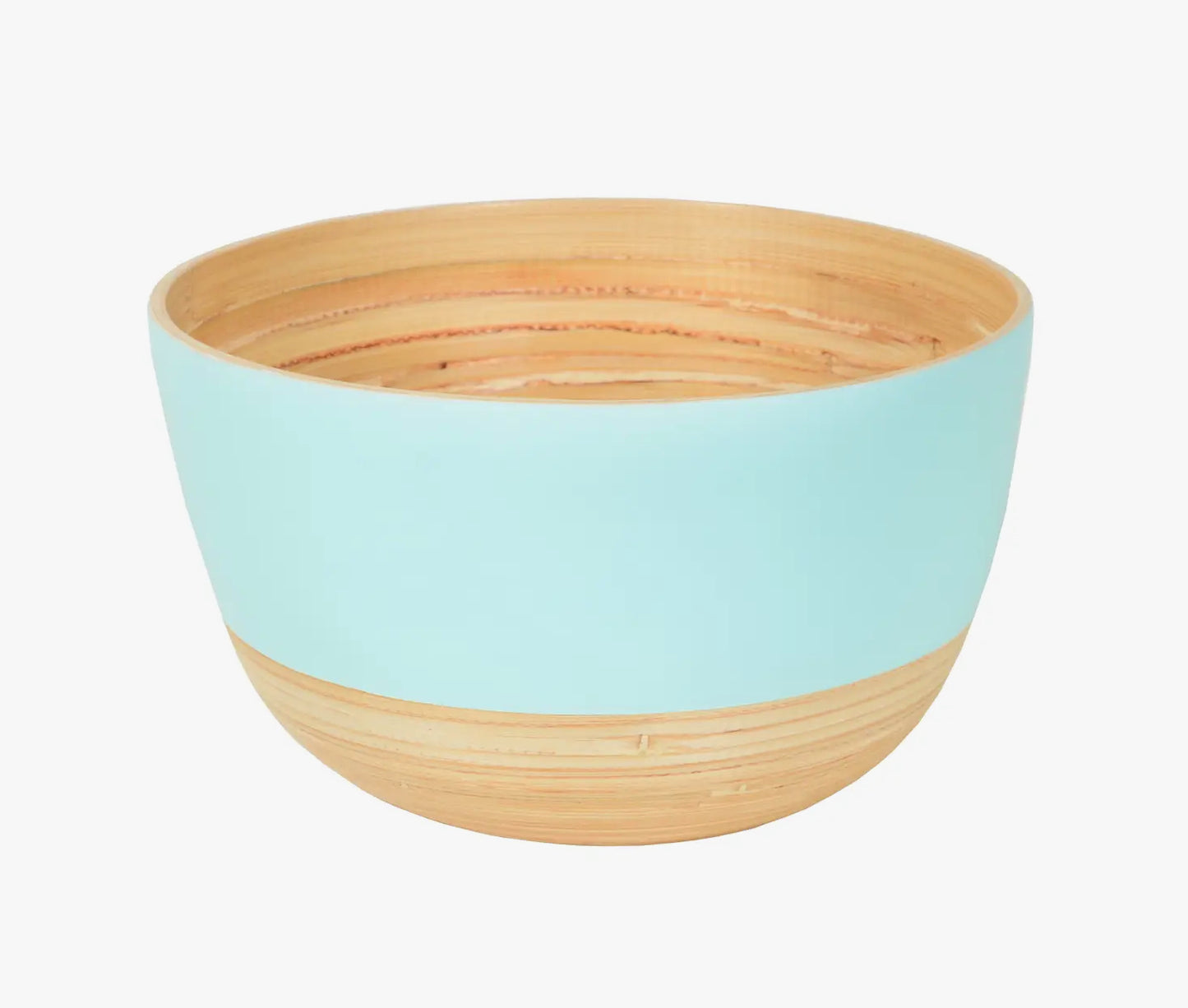 Large Tall Matte Bamboo Serving Bowl