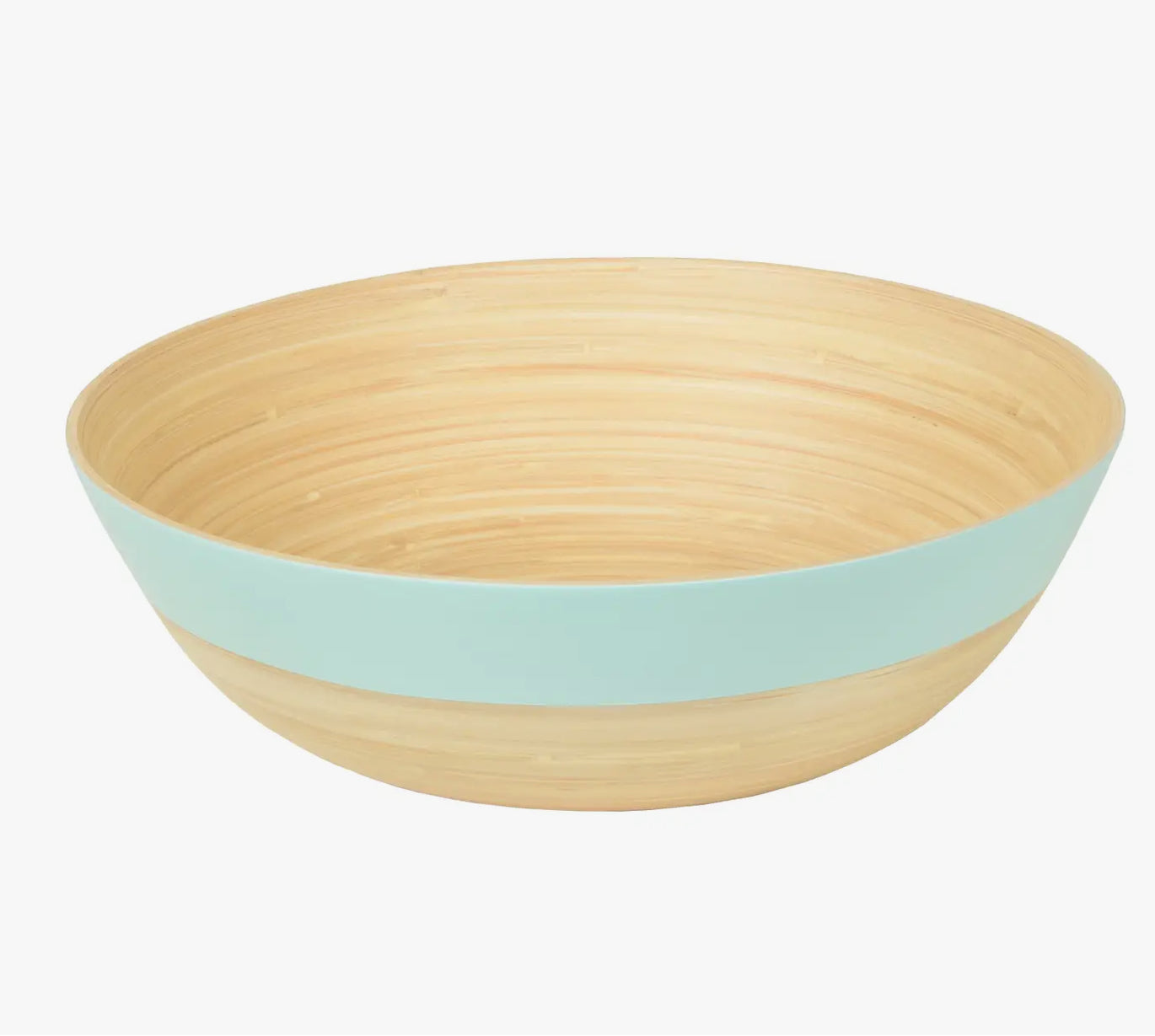 Large Shallow Matte Bamboo Serving Bowl