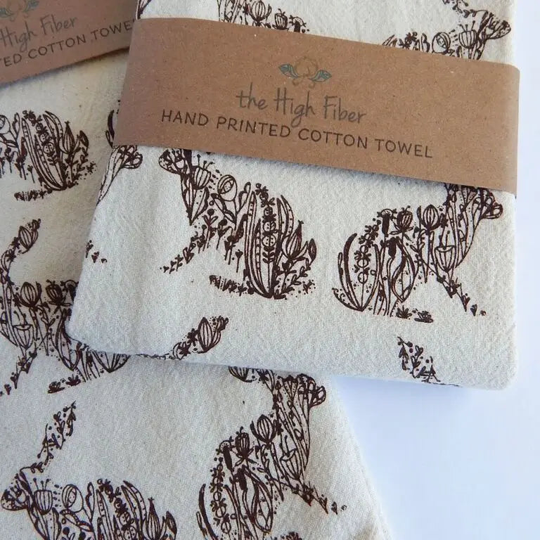 Rabbit Kitchen Tea Towel