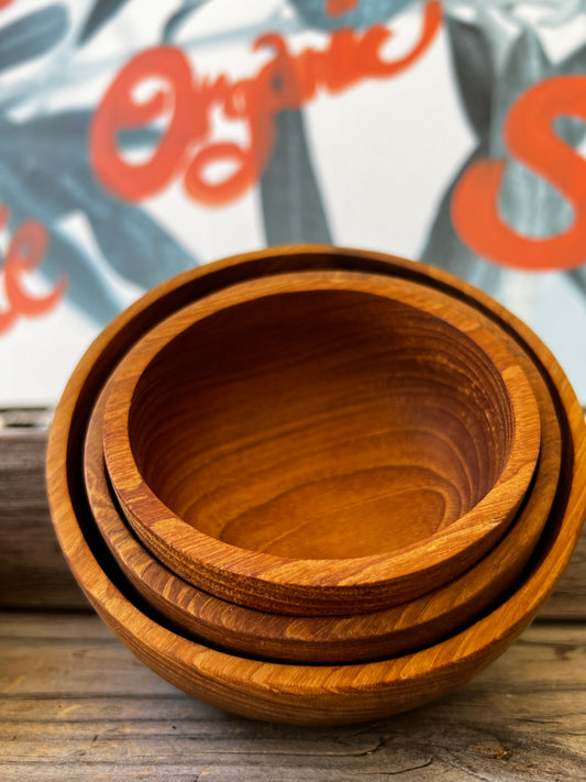 Teak - Dipping Bowl Trio