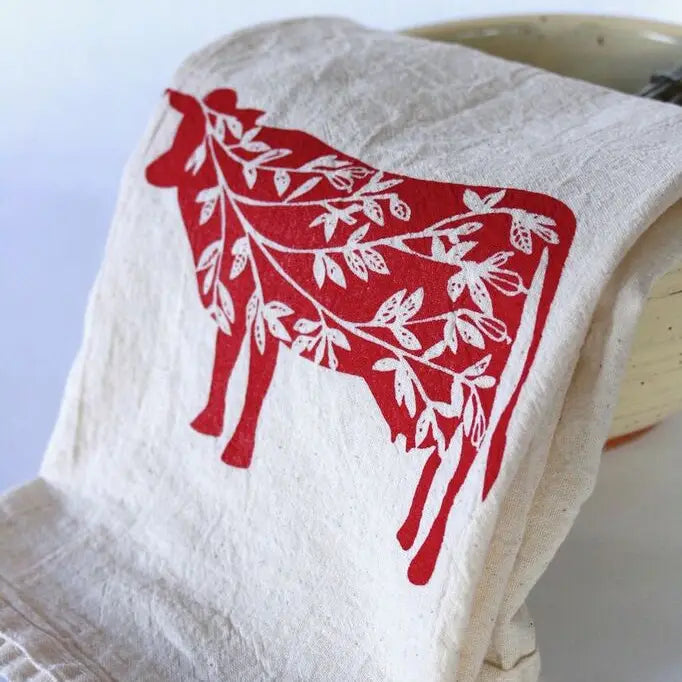 Cow Kitchen Tea Towel