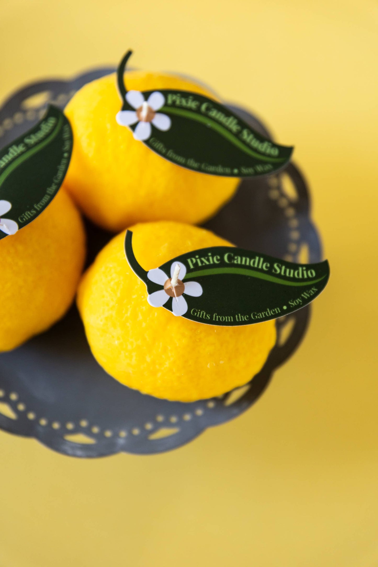 Lemon shaped Candle-Garden Collection