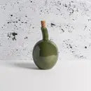 Stoneware Small Green Bottle