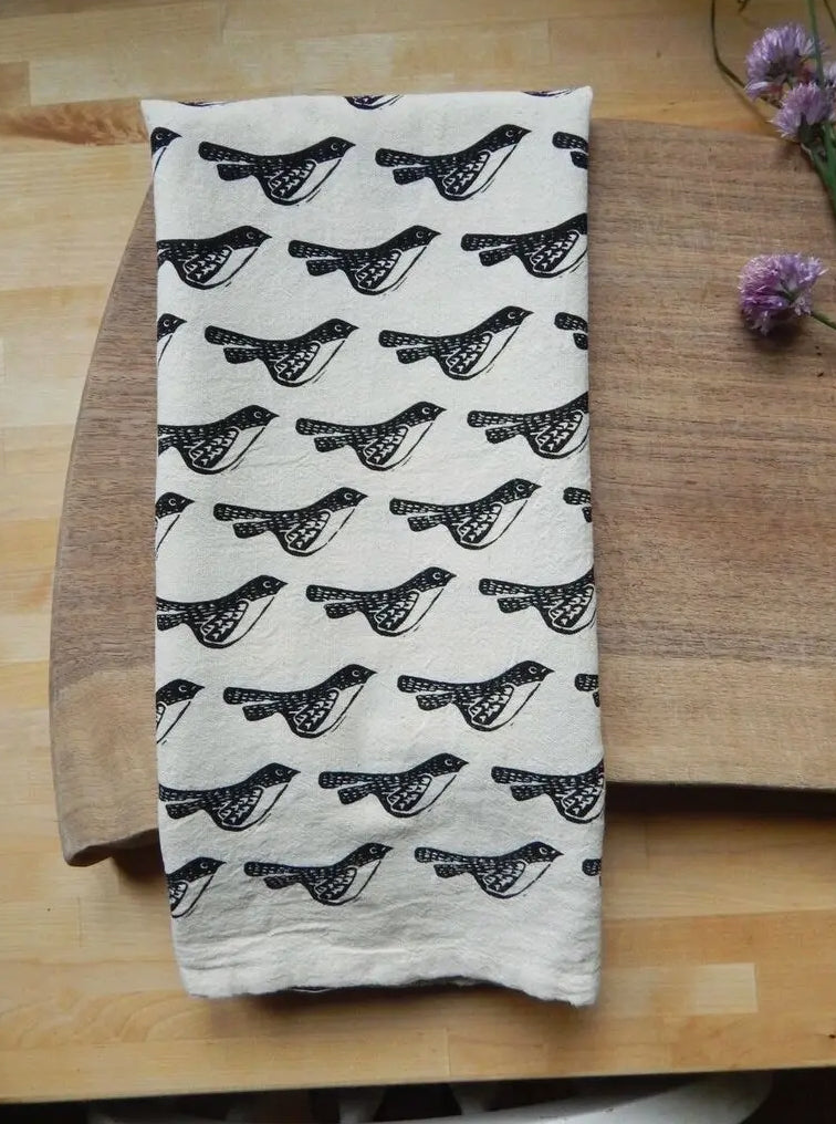 Birds Kitchen Tea Towel