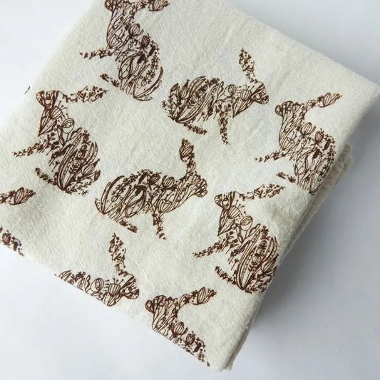 Rabbit Kitchen Tea Towel