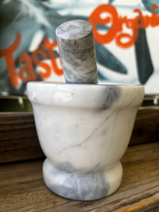 Marble Mortar and Pestle
