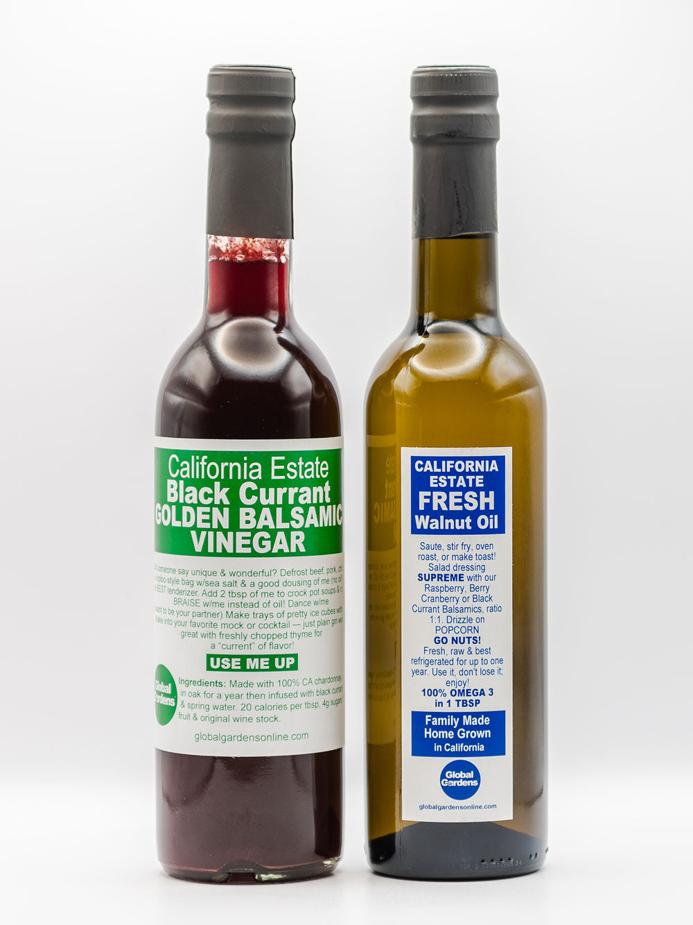 Omega 3 Power Gift Duo - Roasted Walnut Oil & Berry Cranberry OR Black Currant Balsamic